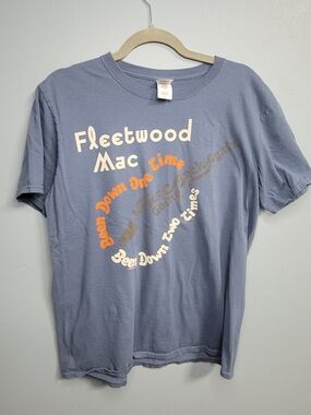 Rare Fleetwood Mac Never Going Back Again Lyrical Guitar Shirt  Large